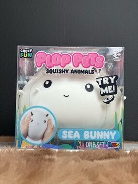 Plop Pets Sea Bunny Squishy Animal - White